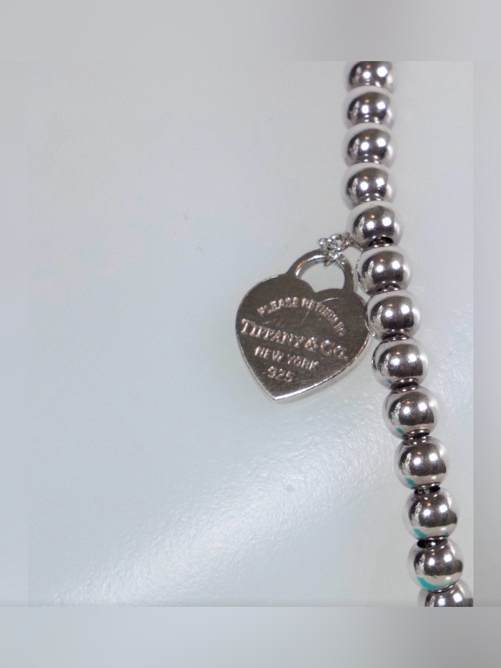 Return to Tiffany® Heart Tag Bracelet in Silver by Tiffany & Co.
length 7” - Picture 5 of 6